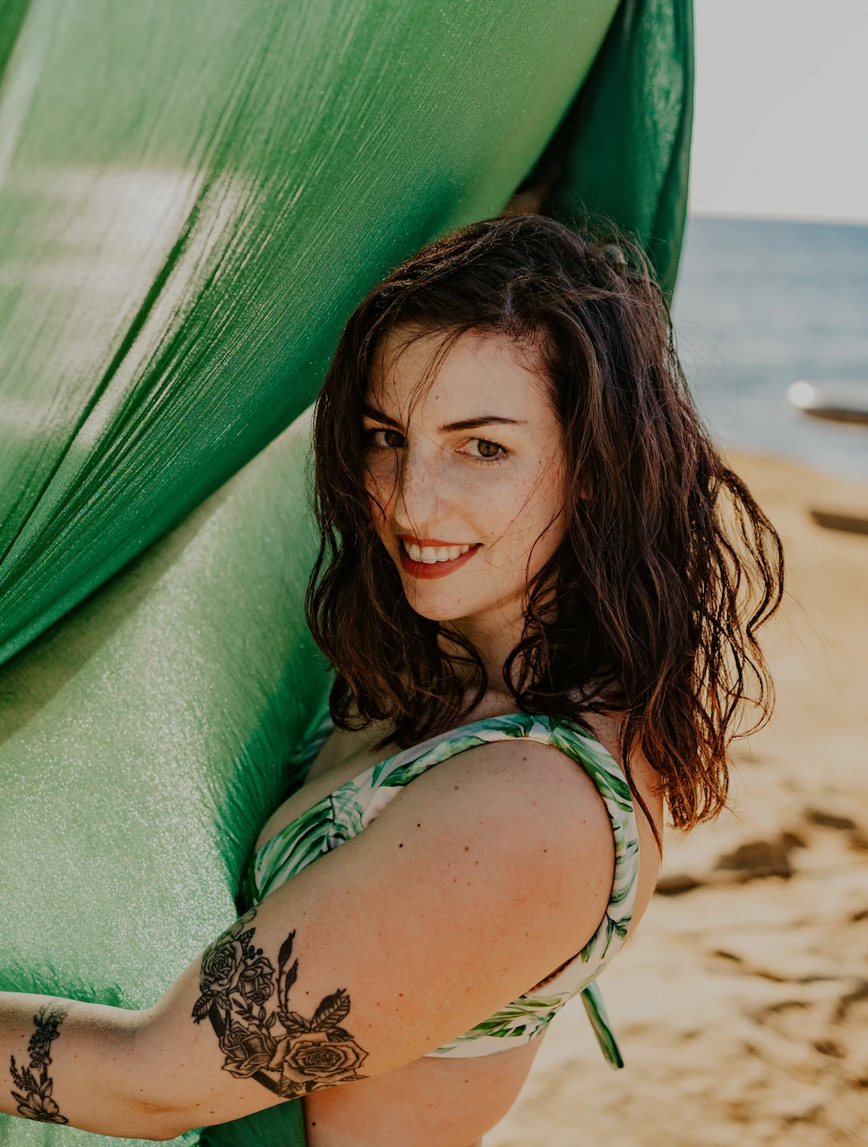 Sarina Brownlie, aerial instructor at Skybound Aerial Arts Collective